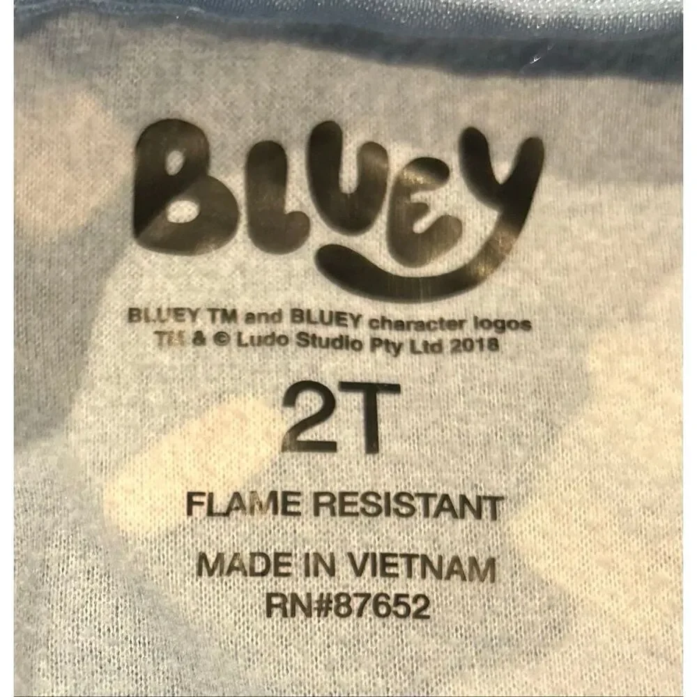 Bluey flannel nightgown size 2T
